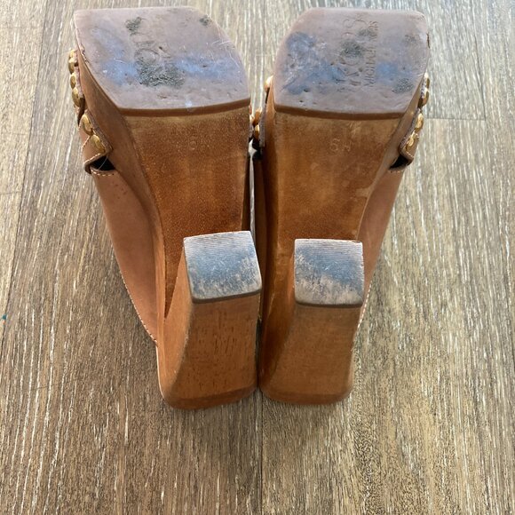 Michael KORS High heeled Platform Size 6M Clogs - Picture 5 of 11